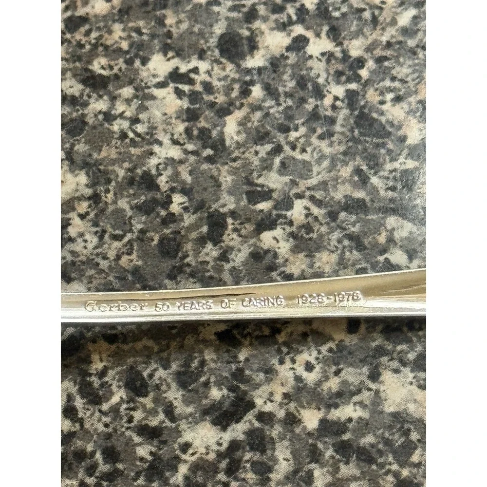 Vintage 50th Anniversary Gerber Baby Spoon 1928-1978 50 Years of Caring 5.5